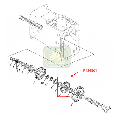 Αντικατασκευές κιβωτίων 25/29T R134961 R113840 Γεράσματα για την