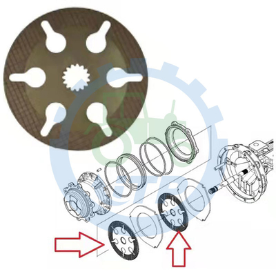 87708434 δίσκος φρένων για B95CTC B110B B100BLR B90b U80C B95B B110C