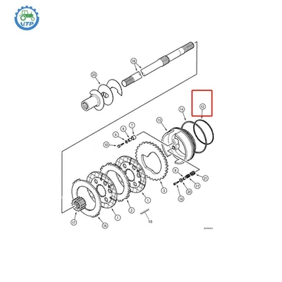 Δαχτυλίδι 308036A1 6193403M1 υπόθεσης 580SM 580SM 585G 586G 588G Ο