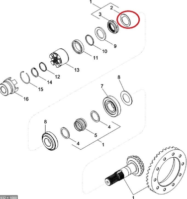 Backhoe περίπτωσης Shengbao K261065 ΠΛΥΝΤΉΡΙΟ μερών IH 580 480F φορτωτών